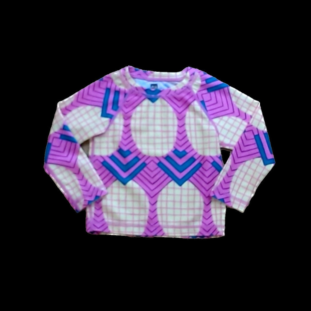 Tea Collection Girls Pink | Pineapple Rashguard size: 12-18 Months